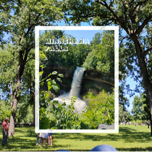 Minnehaha Falls, Minnehaha Park, Minneapolis, MN Postcard