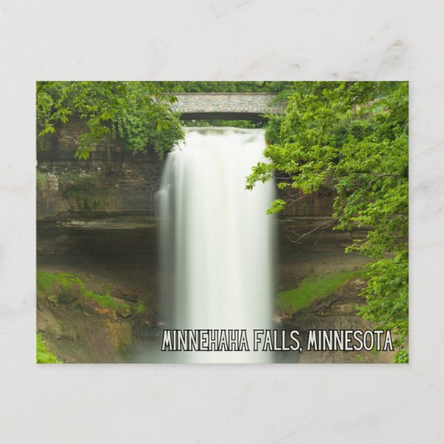 Minnehaha Falls, Minnesota Postcard (Front)