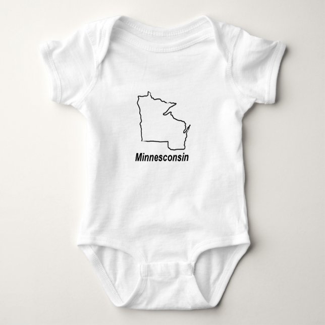 Minnesconsin Baby Bodysuit (Front)