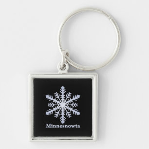 Minnesnowta Blue Snowflake Key Ring