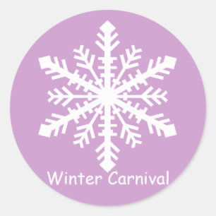 Minnesnowta Snowflake Classic Round Sticker