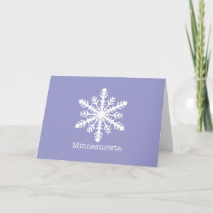 Minnesnowta Snowflake Holiday Card