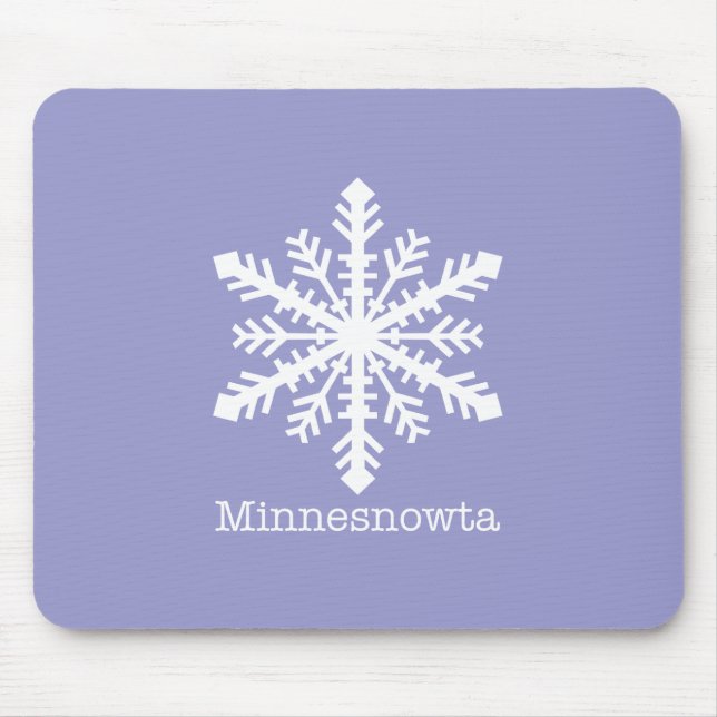Minnesnowta Snowflake Mouse Pad (Front)