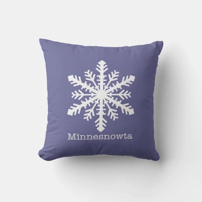 Minnesnowta Throw Pillow - Customised (Front)