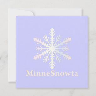 MinneSnowta with Snowflake Invitation