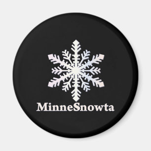 MinneSnowta with Snowflake Magnet
