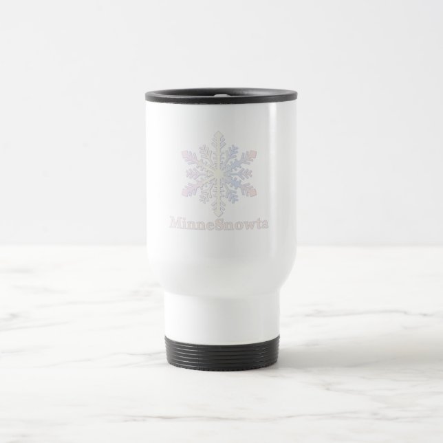 MinneSnowta with Snowflake Travel Mug (Center)