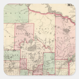 Minnesota 5 square sticker