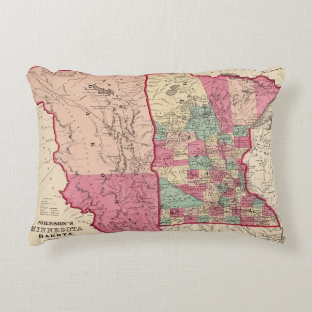 Minnesota and Dakota Decorative Cushion (Front)