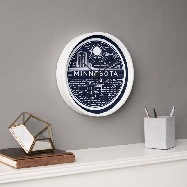 Minnesota Ball Wall Clock (Office)