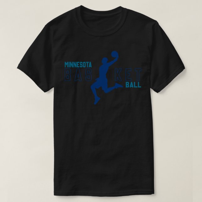 Minnesota Basketball Slam Dunks T-Shirt (Design Front)