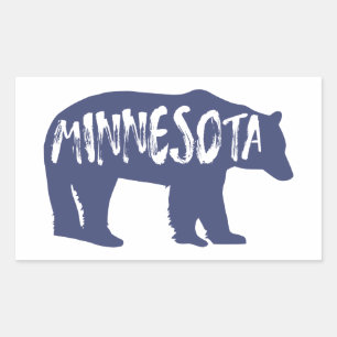 Minnesota Bear Rectangular Sticker