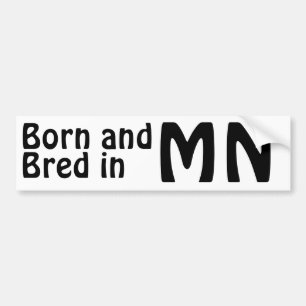 Minnesota Bred (Bumper) Sticker