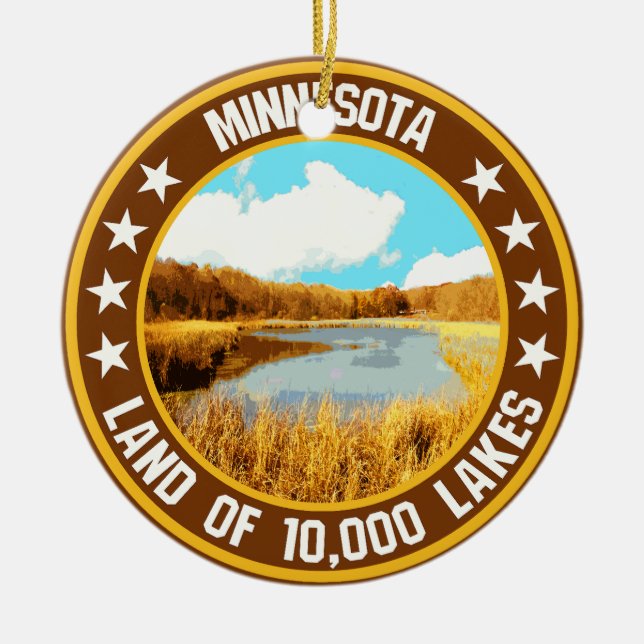 Minnesota                                          ceramic tree decoration (Front)