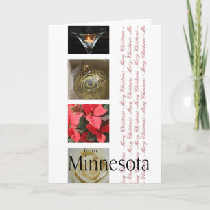 Minnesota  Christmas Card, state specific Holiday Card