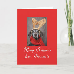 Minnesota  Christmas Card, state specific Holiday Card