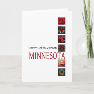 Minnesota  Christmas Card, state specific Holiday Card