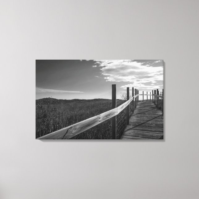 Minnesota, Duluth, Park Point, Boardwalk Canvas Print (Front)