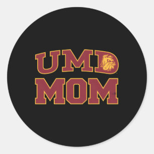 Minnesota Duluth Umd Bulldogs Mum Classic Round Sticker