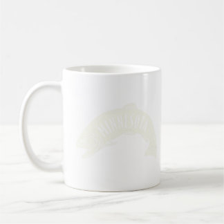 Minnesota Fish Wordmark Tan Coffee Mug