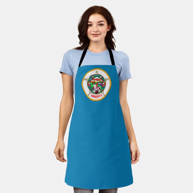 Minnesota flag apron (Worn)