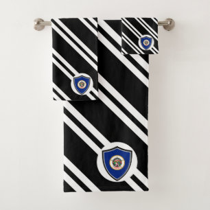 Minnesota flag bath towel set