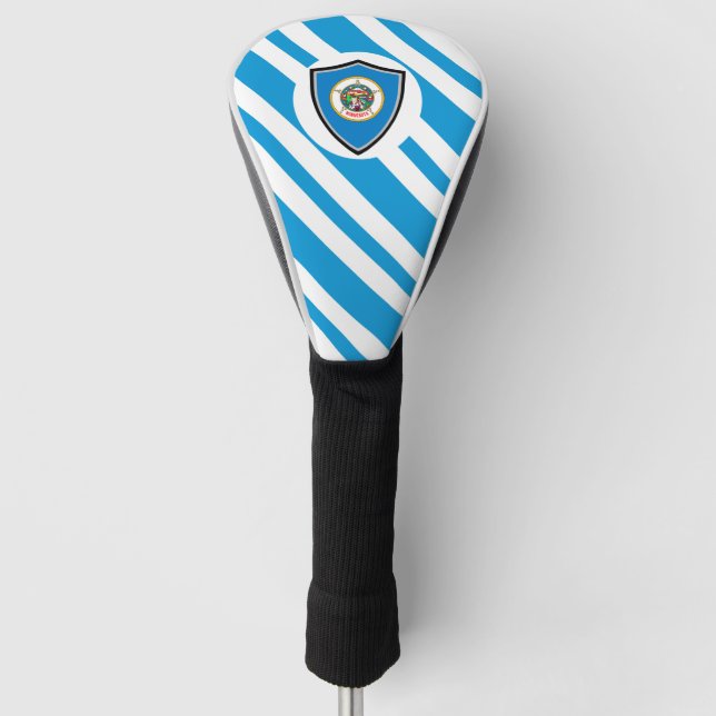Minnesota flag golf head cover (Front)