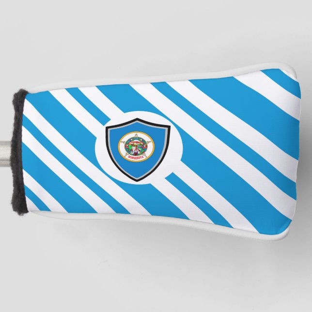 Minnesota flag golf head cover (Front)
