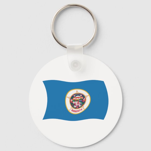 Minnesota Flag Keychain (Front)