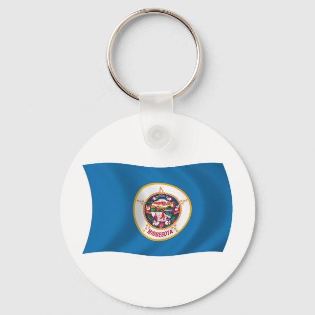 Minnesota Flag Keychain (Front)