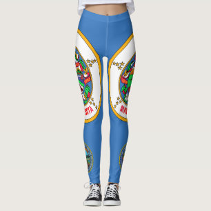 Minnesota flag leggings