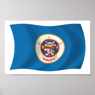 Minnesota Flag Poster Print