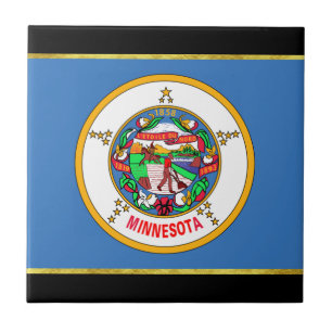 Minnesota flag tile