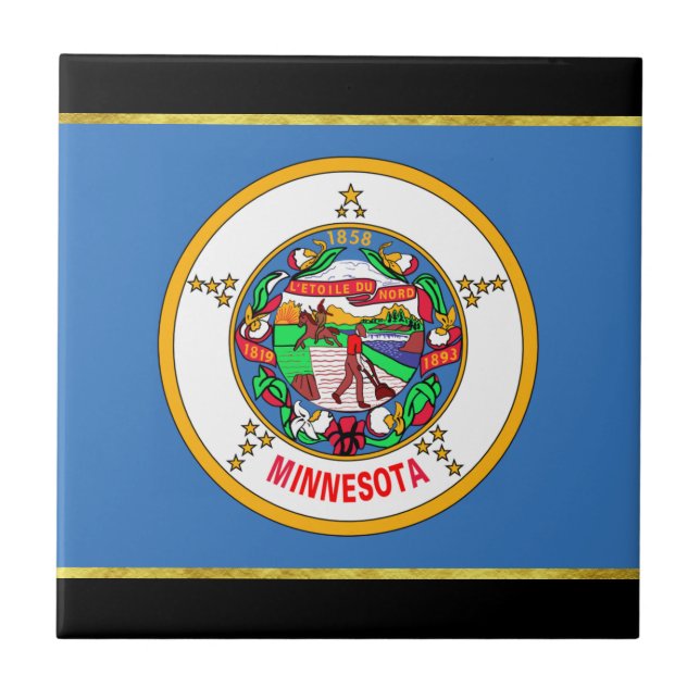 Minnesota flag tile (Front)