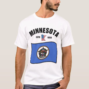 Minnesota flag USA T-Shirt
