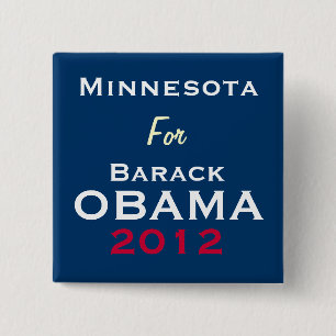 MINNESOTA For OBAMA 2012 Campaign Button