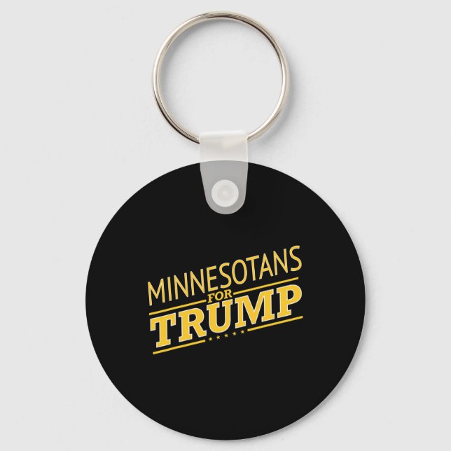 Minnesota For Trump - Second President Election  Key Ring (Front)