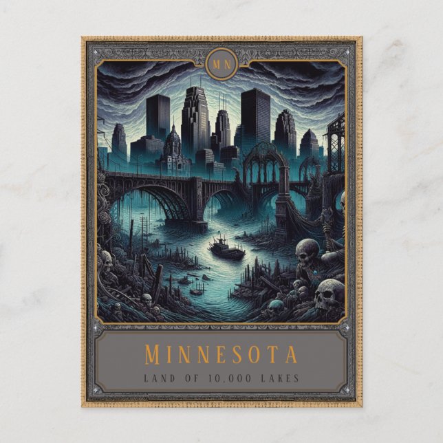 Minnesota | Gothic Art Postcard (Front)