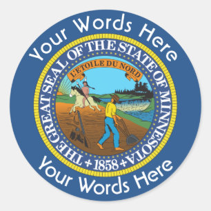 Minnesota Great Seal Custom Sticker