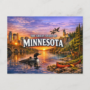 Minnesota Greetings Postcard 