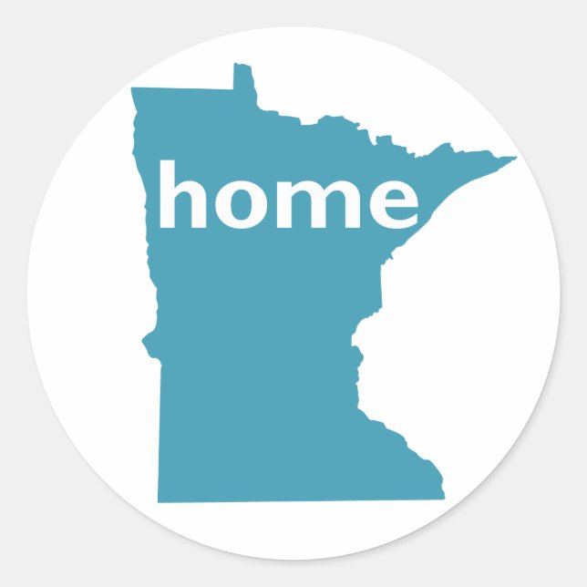 Minnesota Home Classic Round Sticker (Front)