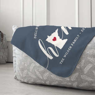 Minnesota Home State Personalised Sherpa Blanket