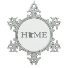 Minnesota Home State Shaped Letter Word Art Grey