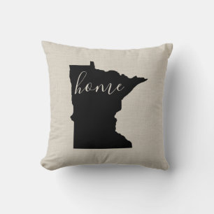 Minnesota Home State Throw Pillow