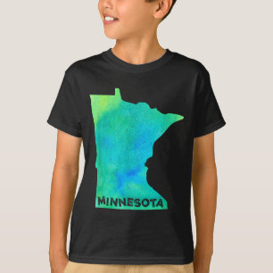 Minnesota Home State Women Men Kid Roots Map Love  T-Shirt