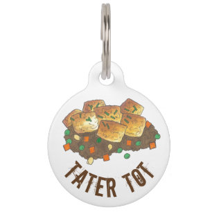 Minnesota Hot Dish Tater Tot Casserole Pet Tag