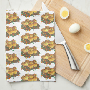 Minnesota Hot Dish Tater Tot Casserole Tea Towel