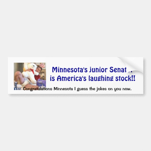 Minnesota Joke Bumper Sticker (Front)