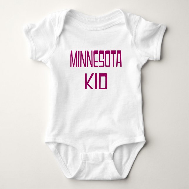 Minnesota Kid Baby Bodysuit (Front)