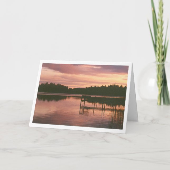 Minnesota Lake Vermillion Bay  Note Card (Front)